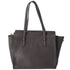 Salvatore Ferragamo Amy Medium Top Zip Shoulder Tote Bag Leather Dark Gray